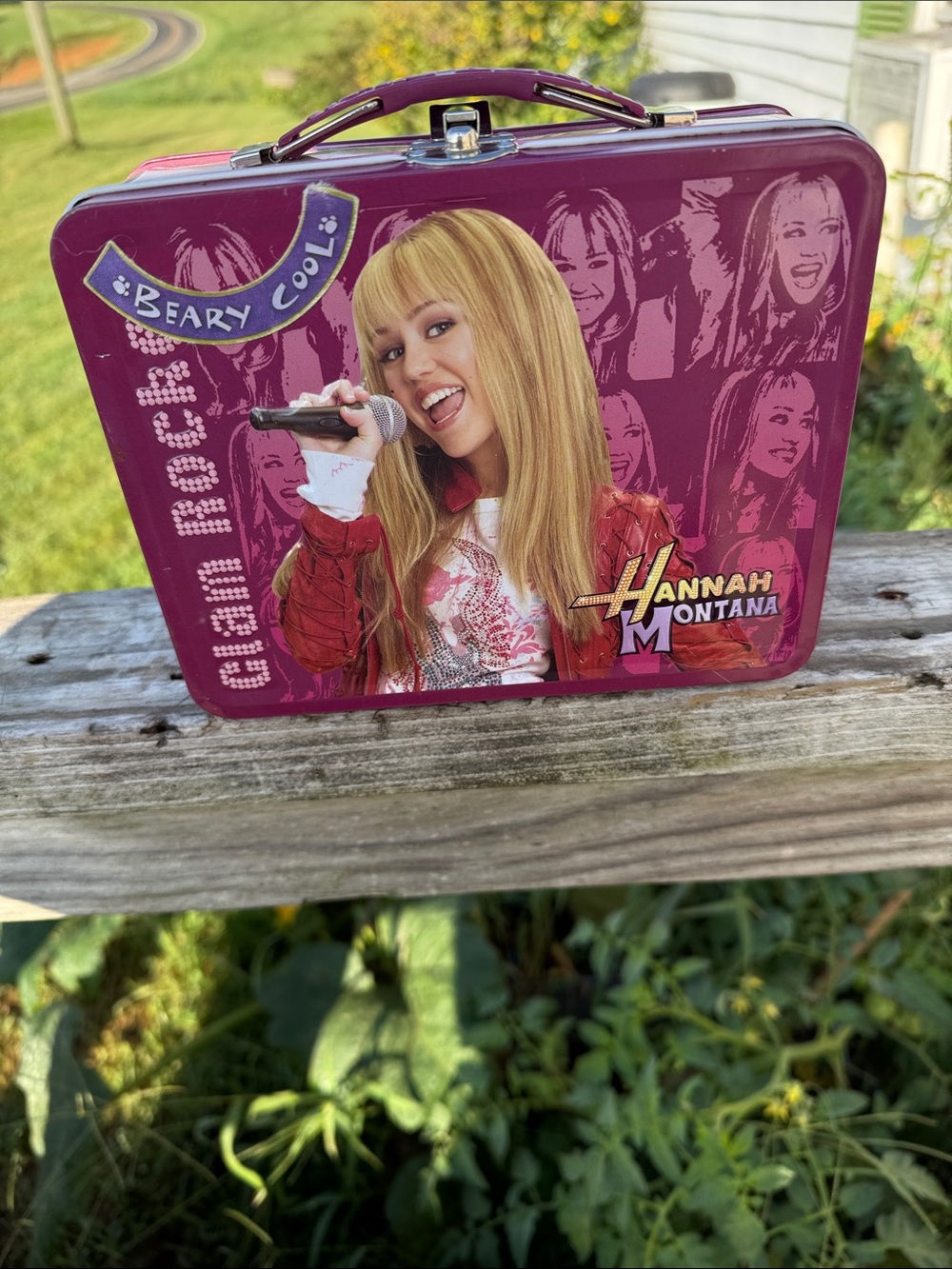 Vintage Hannah Montanan tin lunch box